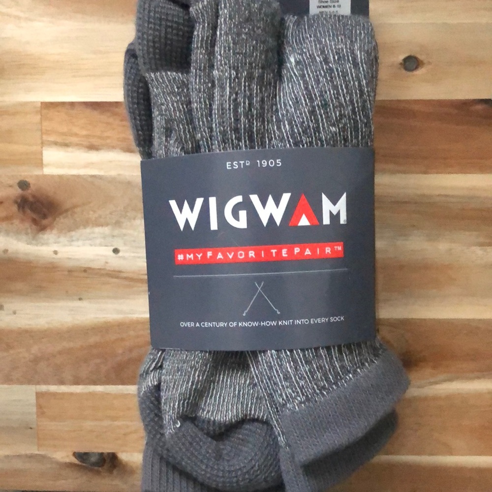 Wigwam Wool Rambler Socks 2P Charcoal Socks Medium W6-9 M5-9.5